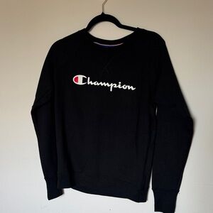 Champion Men's Black Crewneck Sweater